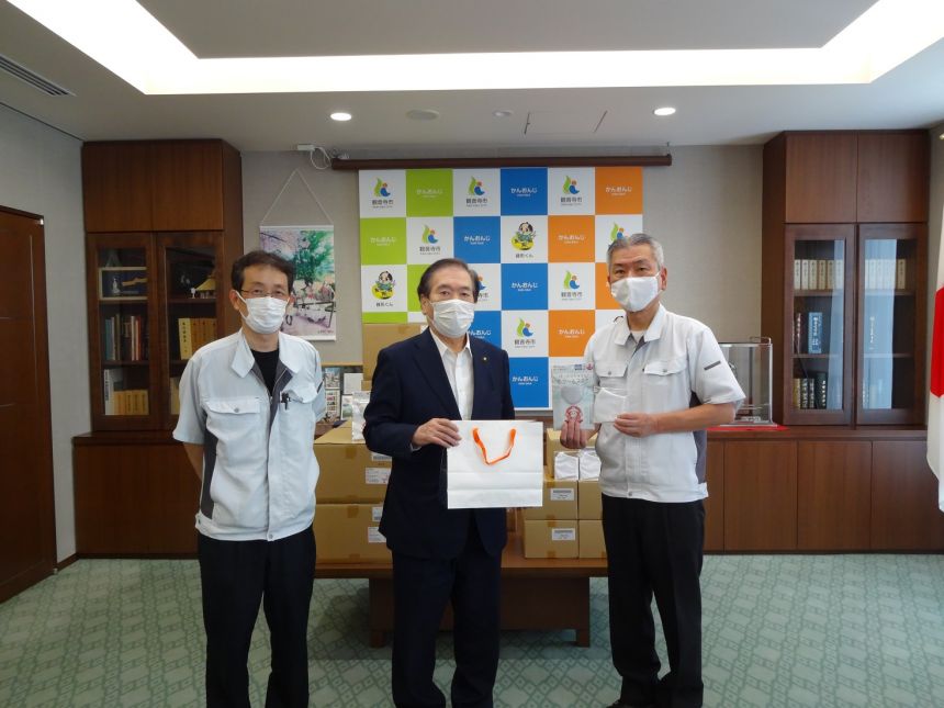 福助日本製マスク　寄贈式の実施について